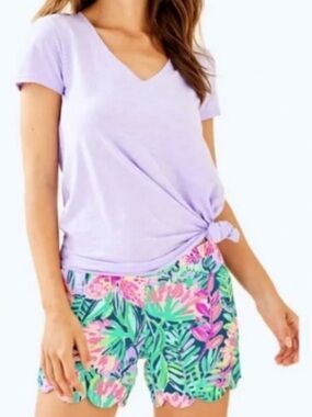 LILLY PULITZER Magnolia scalloped Shorts